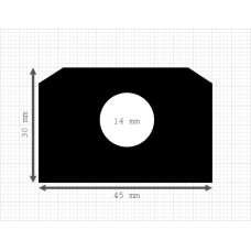 Luikenpakking | EPDM | 45 x 30 mm